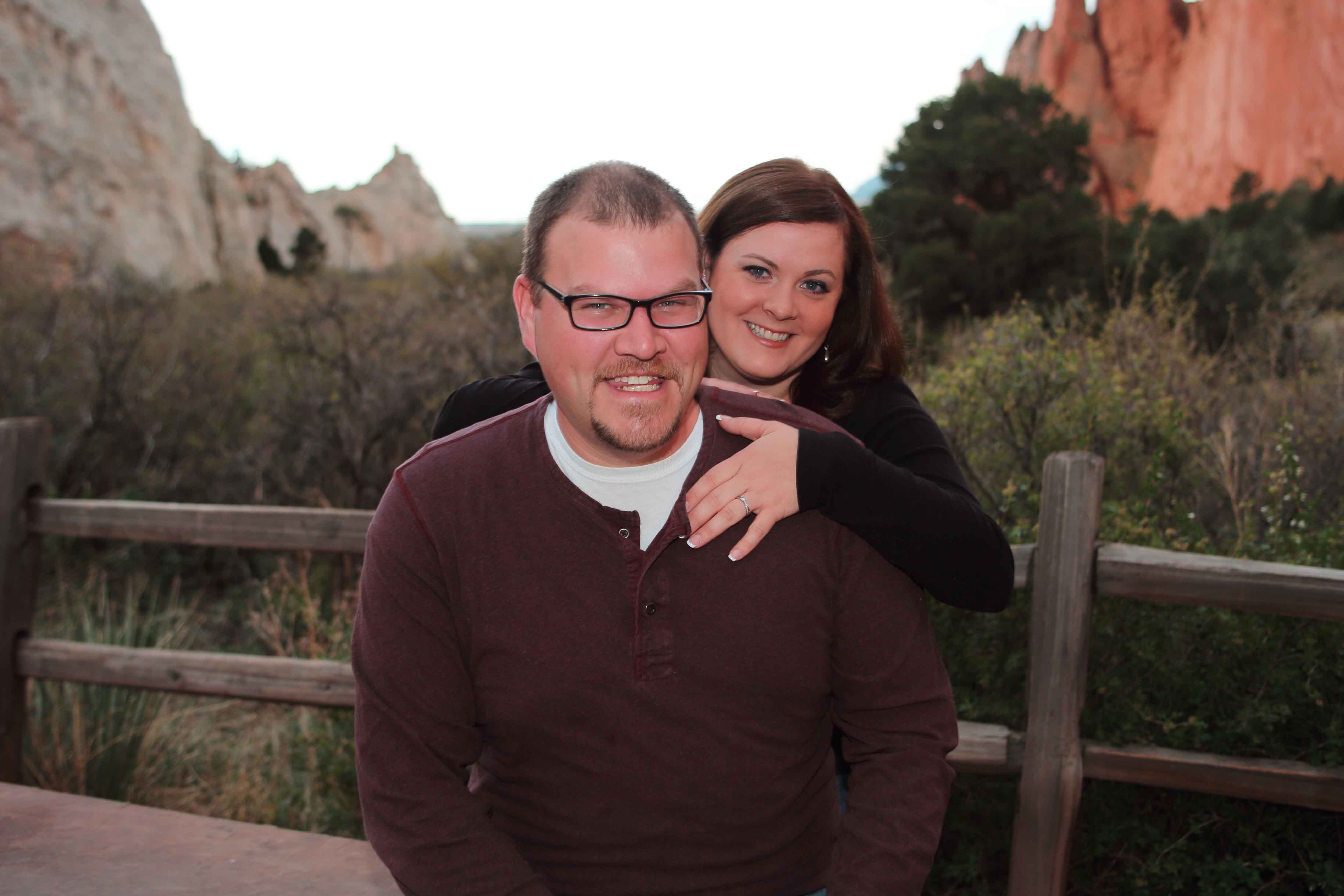 Engagement session at Garden of the Gods