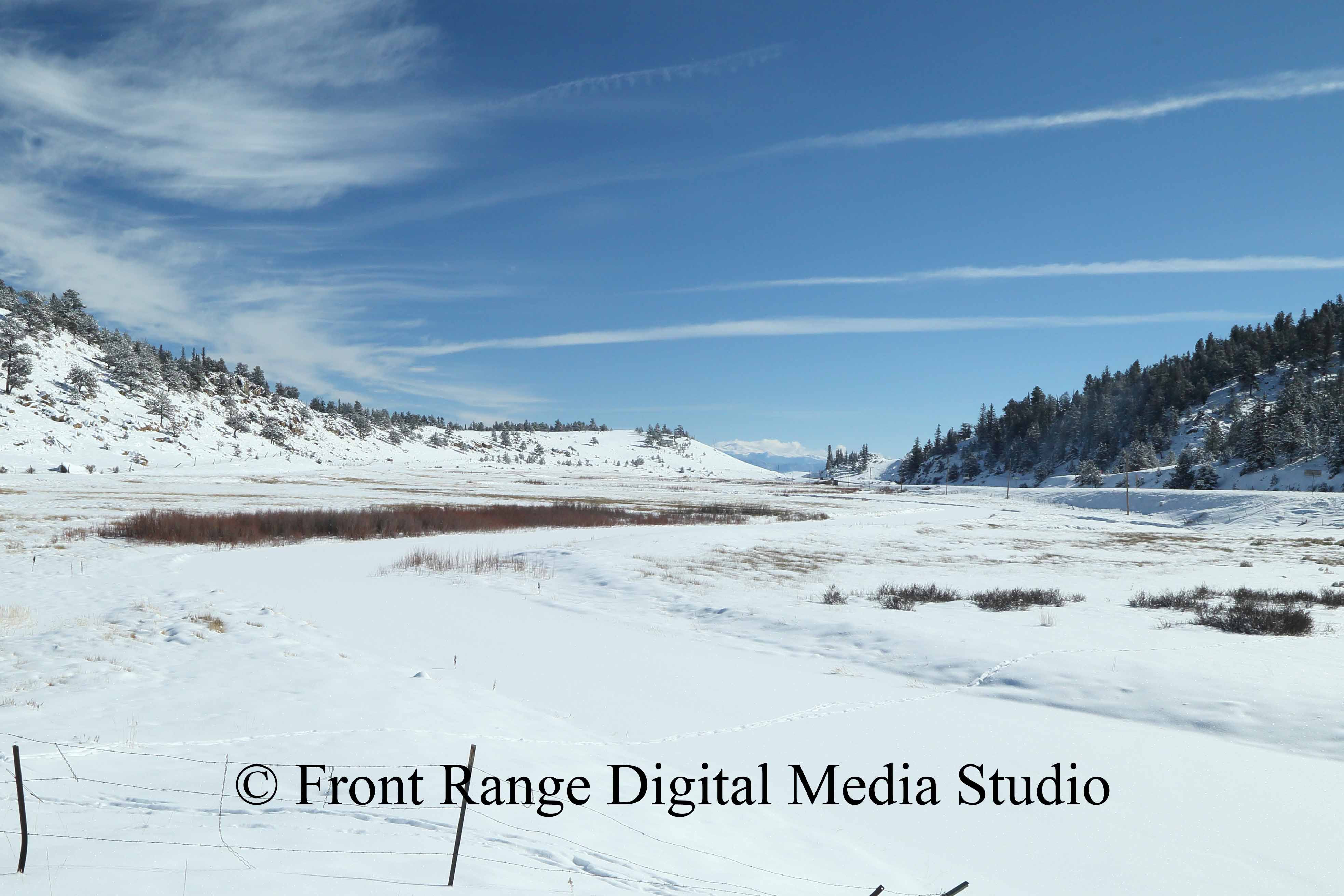 Snow scene in Moraine Park